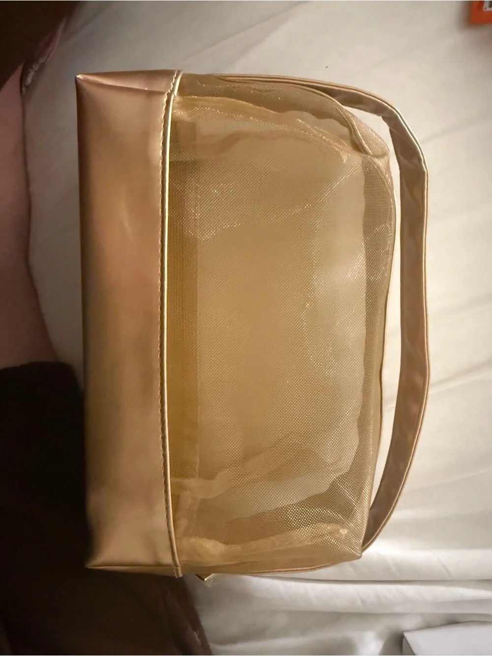 ❤️ 3/$25 Ulta Beauty Gold Mesh Cosmetics Bag